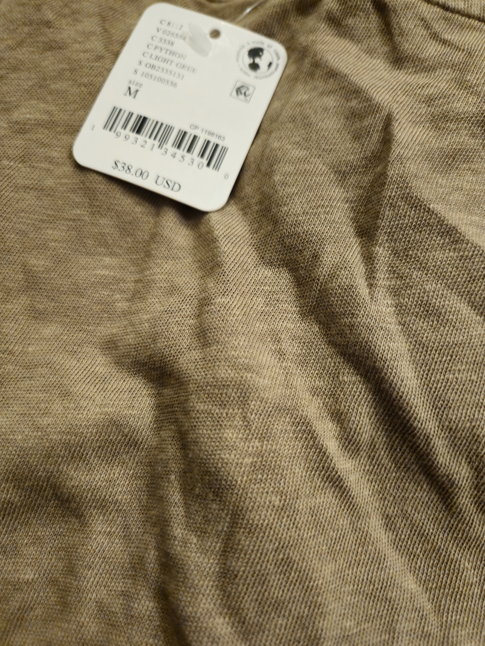 NWT Free People We The Free Most Loved Long Sleeve Tee - Size M Python Colorway - Picture 5 of 7